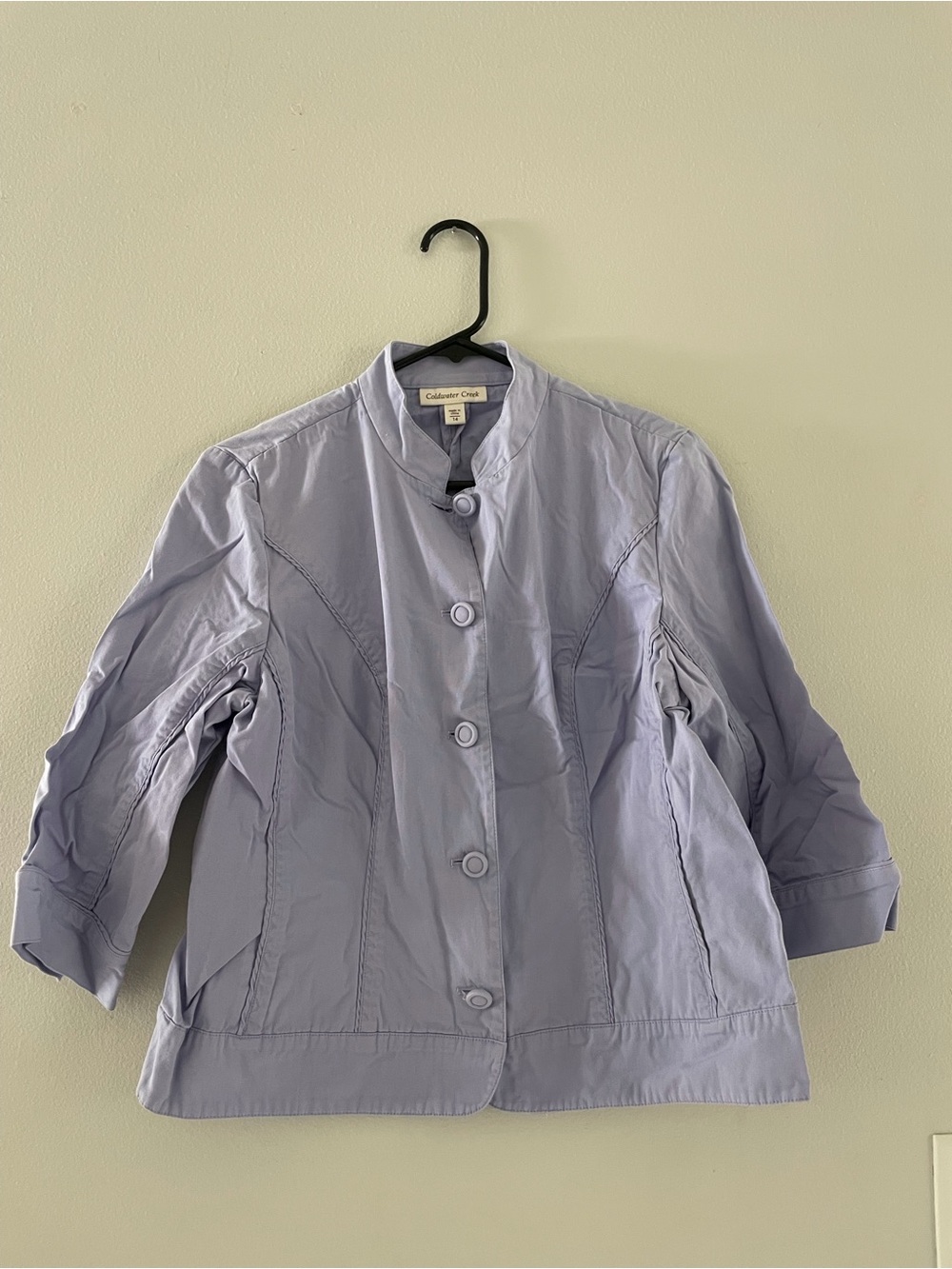 Coldwater Creek Lavender Button-Front Jacket
